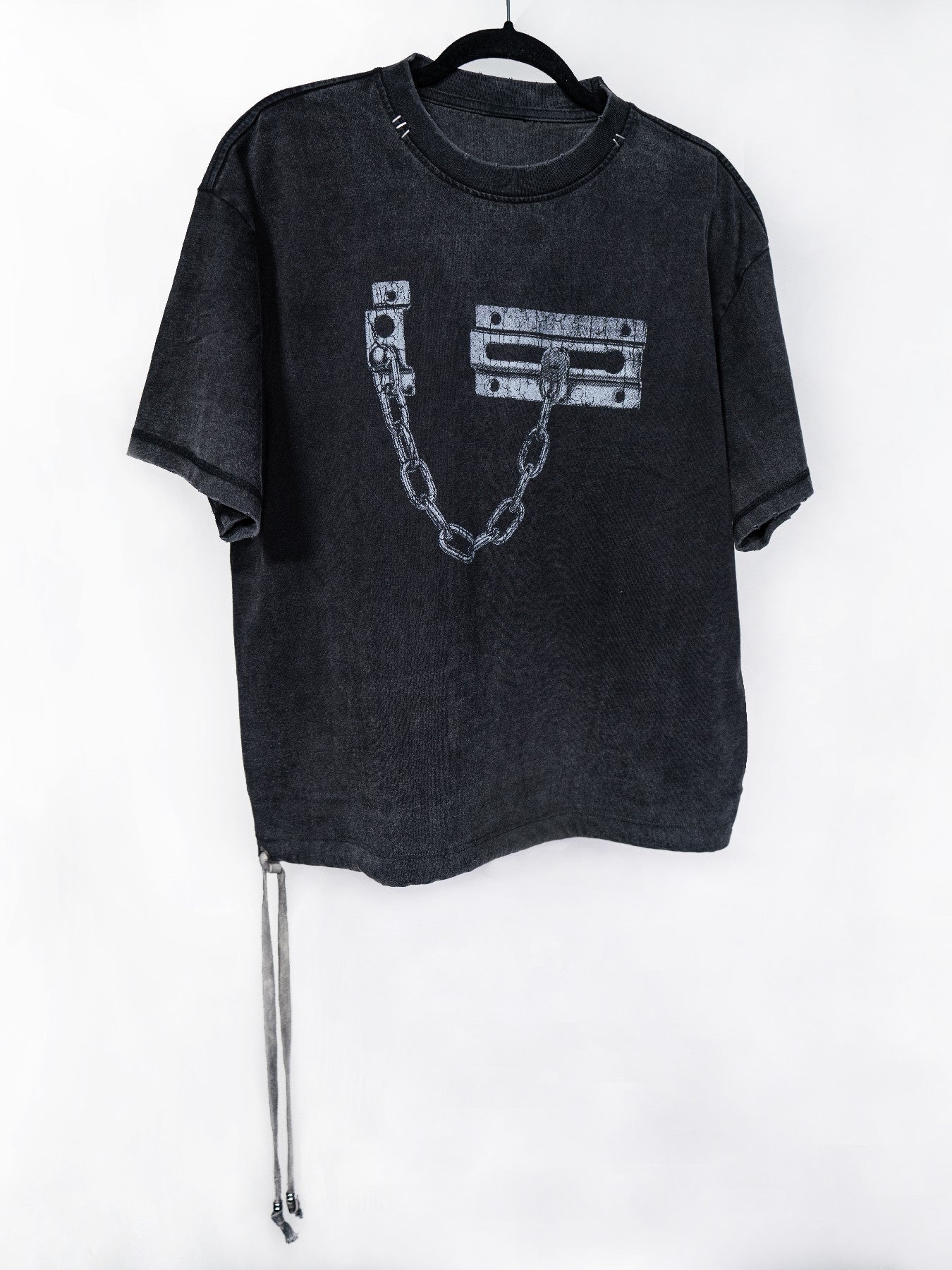 'Lock+Chain' Draw-String Tee