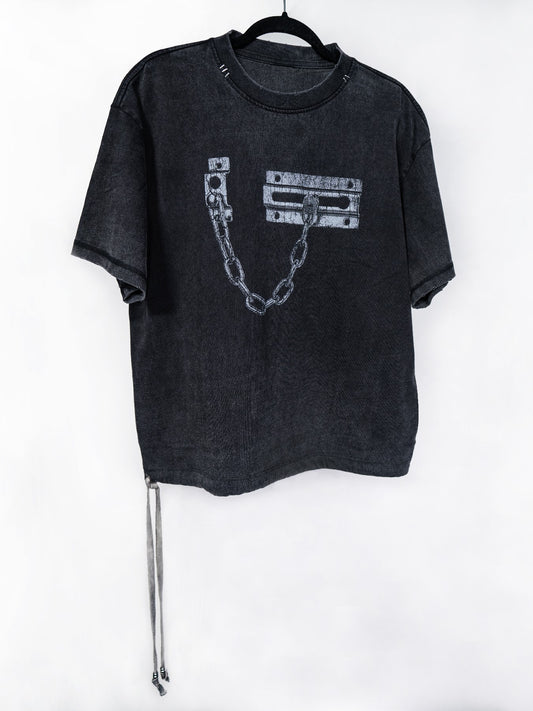 'Lock+Chain' Draw-String Tee